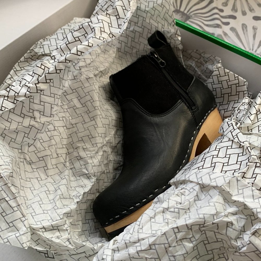 Swedish Hasbeens Ankle Leather Boots